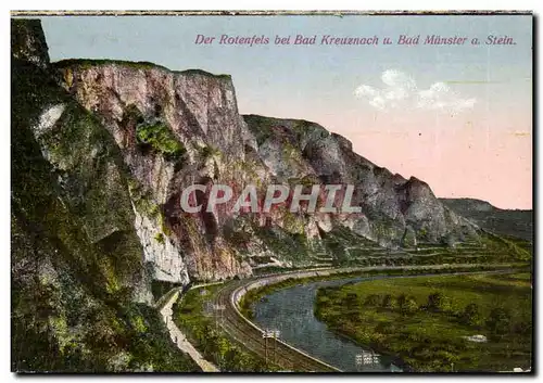 Cartes postales Der Rotenfels bei Bad Kreuznach e Bad Munster a Stein