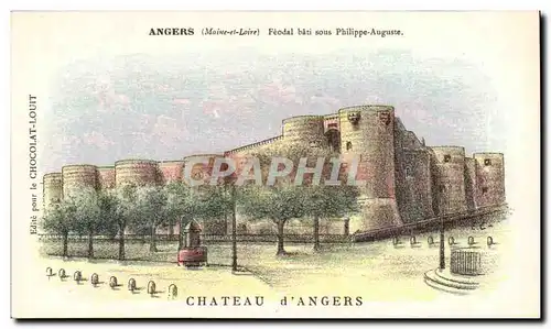 Angers Cartes postales Chateau Feodal bati sous Philippe Auguste