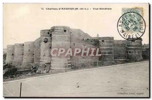 Angers Cartes postales Vue generale Le chateau