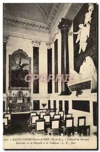 Saint Georges sur Loire Ansichtskarte AK Chateau de Serrant Interieur de la chapelle et le tombeau