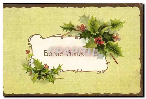 Cartes postales FAntaisie Bonne annee Fleurs