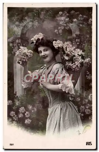 Cartes postales FAntaisie Femme Heureux anniversaire