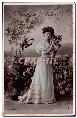 Cartes postales fantaisie Femme Bonne Fete