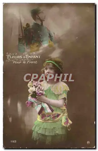 Cartes postales fantaisie Fleurs d&#39enfant pour le front