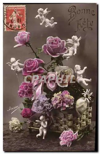 Cartes postales fantaisie Bonne fete