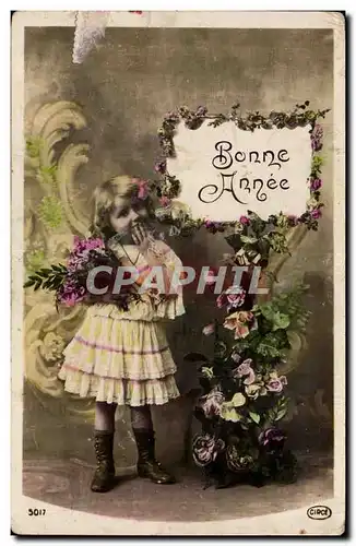 Cartes postales fantaisie Enfant Bonne annee