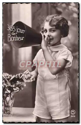 Cartes postales FAntaisie Enfant 365 jours de bonheur Enfant