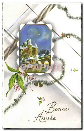 Cartes postales FAntaisie Bonne annee