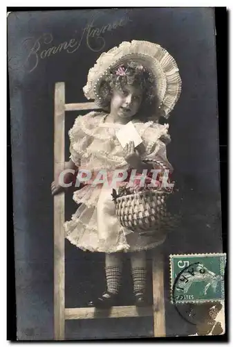 Cartes postales FAntaisie Bonne annee Enfant