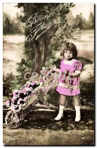 Cartes postales Fantaisie Enfant Bonne fete