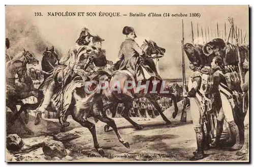 Ansichtskarte AK Histoire Napoleon et son epoque Bataille d&#39Iena 14 octobre 1806