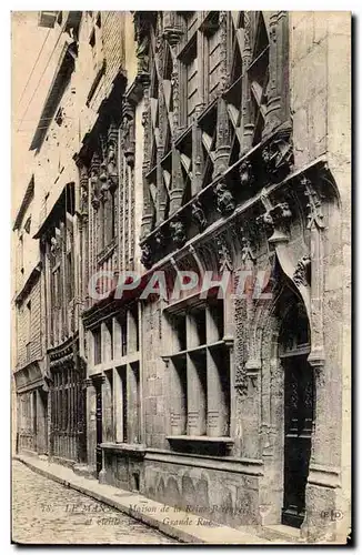 Cartes postales Histoire Le Mans Maison de la Reine Berengere Grande rue