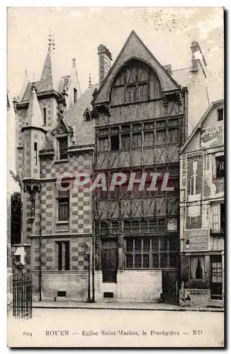 Rouen Cartes postales Eglise Saint Maclou le presbytere