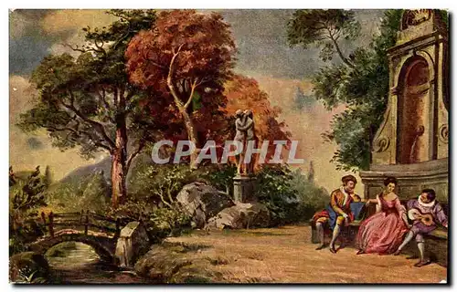 Cartes postales Scene de musique (arts)