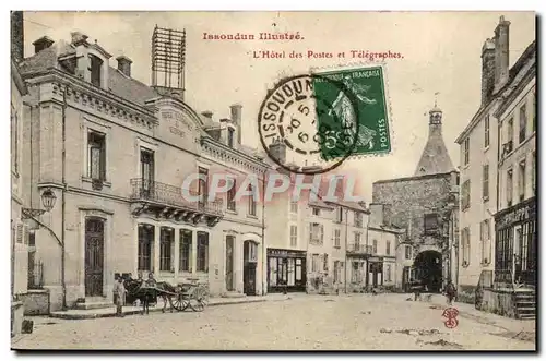 Issoudun Cartes postales L'hotel des Postes et telegraphes