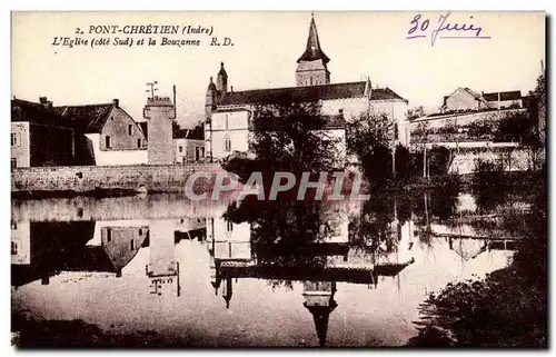 Pont Chretien Ansichtskarte AK L&#39eglise cote sud et la Bouzanne