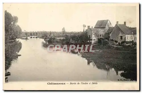 Chateauroux Ansichtskarte AK Bords de l&#39indre a DEols