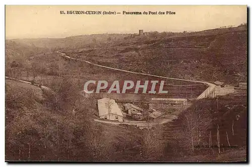 Eguzon Cuzion Cartes postales Panorama du pont des piles