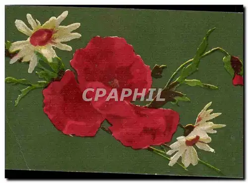 Cartes postales Fantaisie Voeux Bonne fete roses feurs