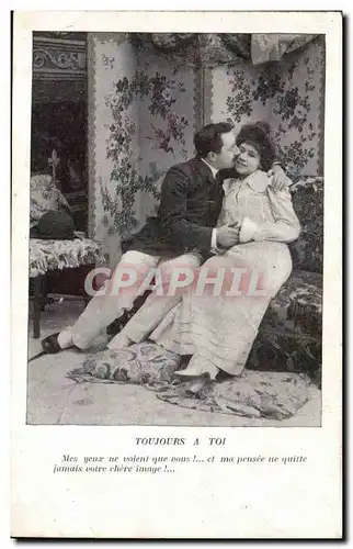 Cartes postales Fantaisie Femme Toujours a toi (couple)