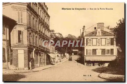 Marnes la coquette Cartes postales Rue de la porte Blanche