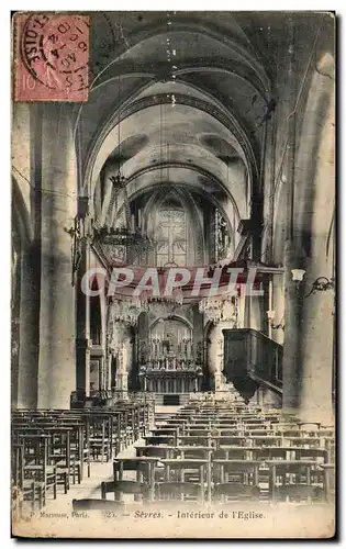 Sevres Cartes postales Interieur de l&#39eglise