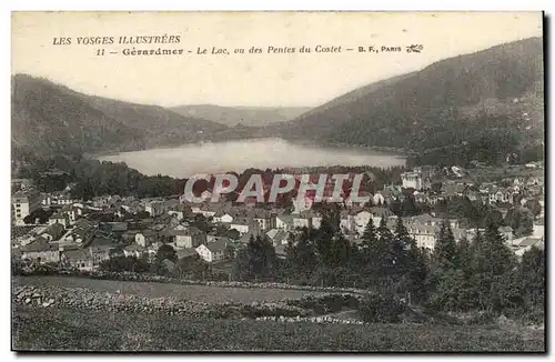 Gerardmer Ansichtskarte AK Le lac vu des Pentes du Costet