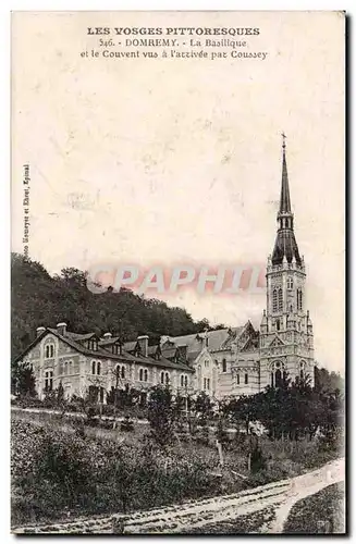 Vosges Domremy Ansichtskarte AK La basilique et le couvent vue a l&#39arrivee par Coussey