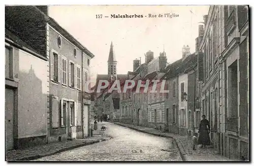 Malesherbes Cartes postales Rue de l&#39eglise