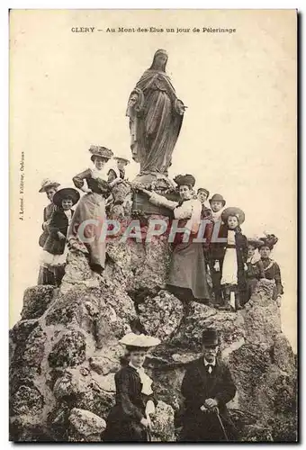 Clery Ansichtskarte AK Au Mont des Elus un jour de pelerinage