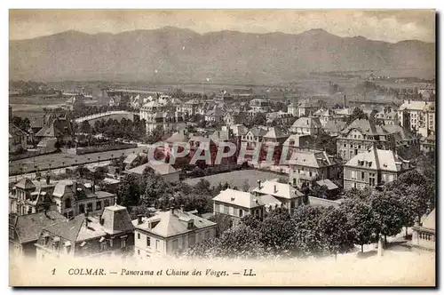 Colmar Cartes postales Panorama et chaine des Vosges