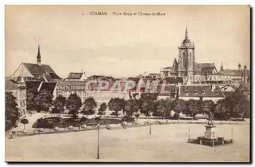 Colmar Cartes postales Place Rapp et champ de MArs