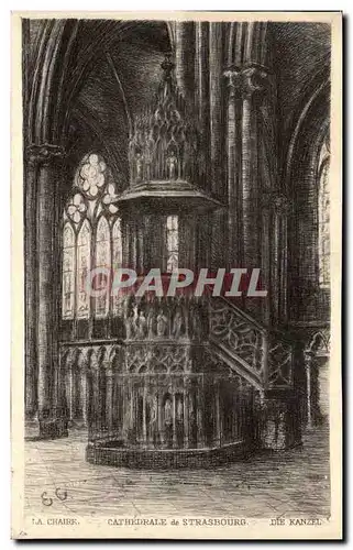 Strasbourg Cartes postales CAthedrale La chaire