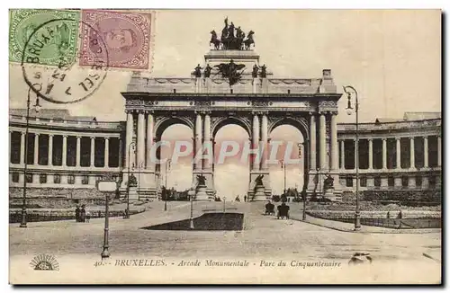 Belgique Bruxelles Ansichtskarte AK Arcade monumentale Parc du cinquantenaire