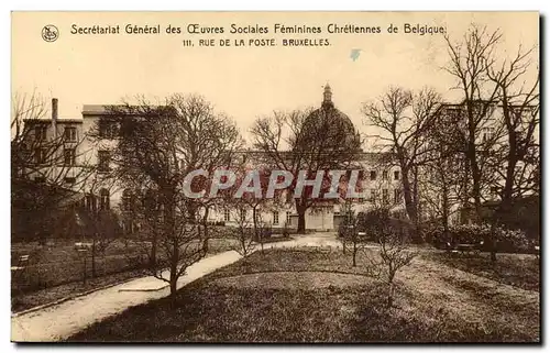 Belgique Cartes postales Secretariat general des oeuvres sociales feminines chretiennes 111 rue de la poste Brux