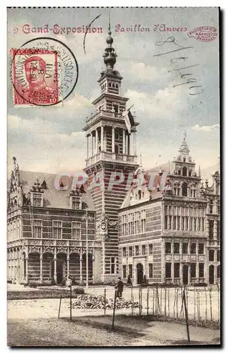Belgique Cartes postales Grande exposition Pavillon d'Anvers