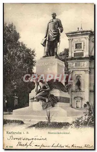 Allemagne Karlsruhe Cartes postales Bismarckdenkmal