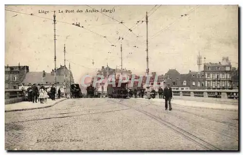Belgique Liege Cartes postales Le pont des arches (elargi)