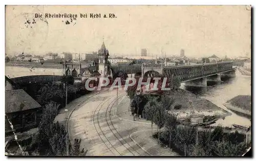 Cartes postales Die Rheinbrucken beiKehl a Rhein