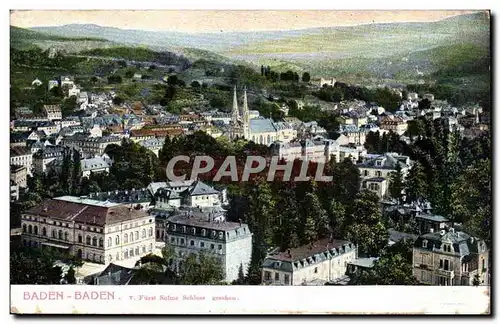 Allemagne Ansichtskarte AK Baden Baden Furst Solms Schloss gesehen