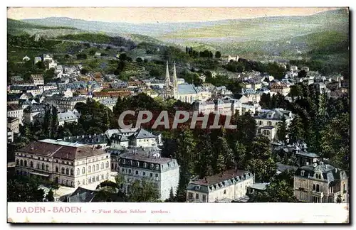 Allemagne Cartes postales Baden Baden Furst Solms Schloss gesehen