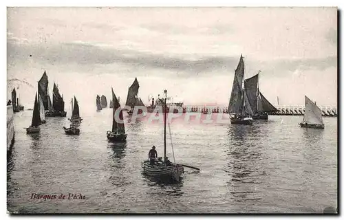 Belgique Cartes postales Barques de peche (bateaux)