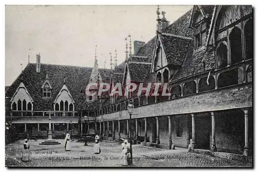 Hospices de Beaune Ansichtskarte AK Hotel Dieu la cour d&#39honneur