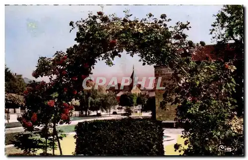 Cartes postales Laignes Le square et les rosiers