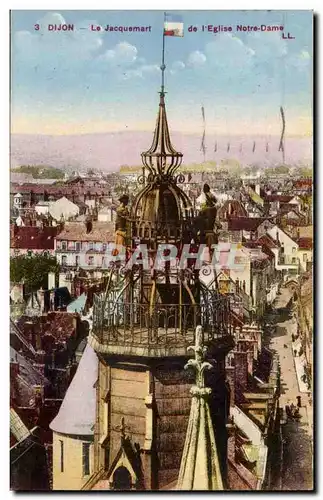 Dijon Ansichtskarte AK Le Jacquemart de l&#39eglise Notre Dame