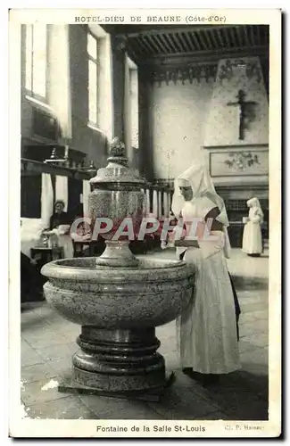 Hotel Dieu de Beaune Ansichtskarte AK Fontaine de a salle St Louis