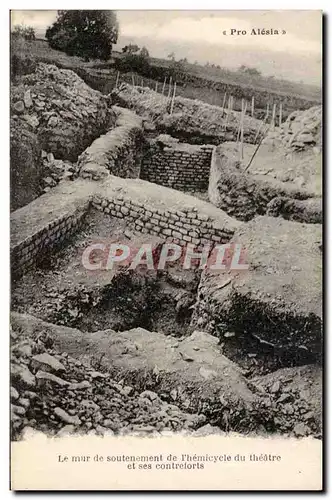 Pro Alesia Ansichtskarte AK Le mur de soutenement de &#39hemicycle du theatre et ses contreforts