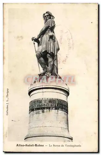 Pro Alesia Cartes postales Alise Saint Reine La statue de Vercingetorix