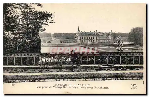 Ansichtskarte AK Chateau de Chantilly Vue prise de Vertugadin