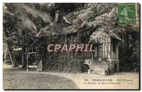 Versailles Cartes postales Petit Trianon Le boudoir de Marie Antoinette